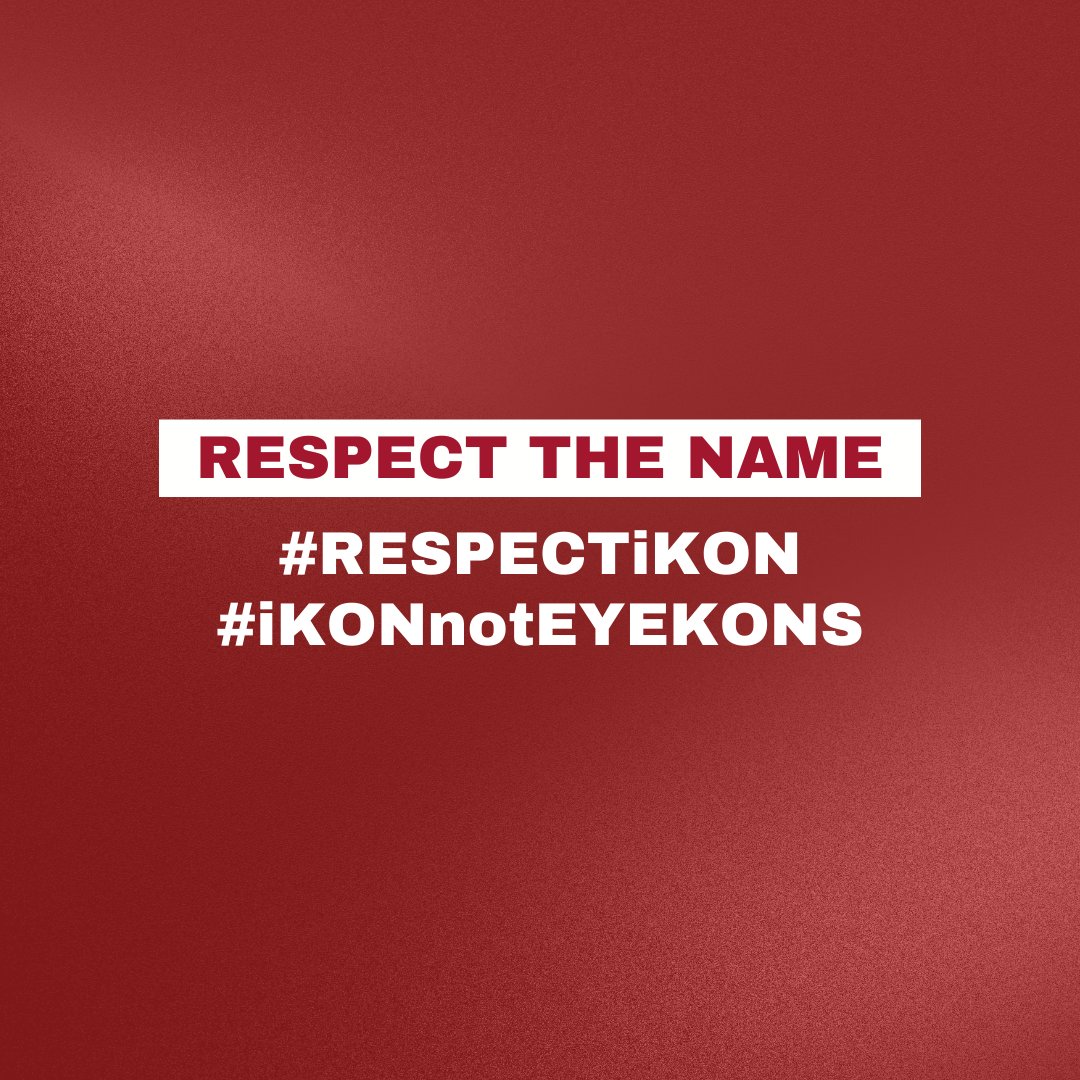 This is a reminder that iKON and iKONIC made it for 9 years and we will still be here for a long time and respecting the NAME is what we all want. 

RESPECT THE NAME
#RESPECTiKON 
#iKONnotEYEKONS
#iKON #아이콘 #iKONICS