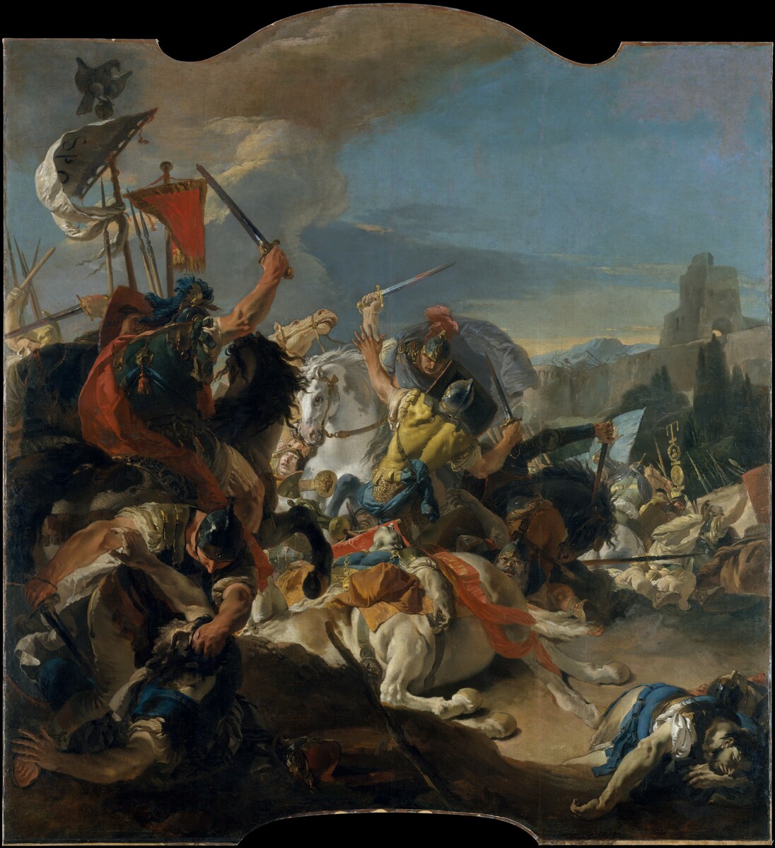 Giovanni Battista Tiepolo, The Battle of Vercellae, 1725–29 #themet #giovannibattistatiepolo metmuseum.org/art/collection…