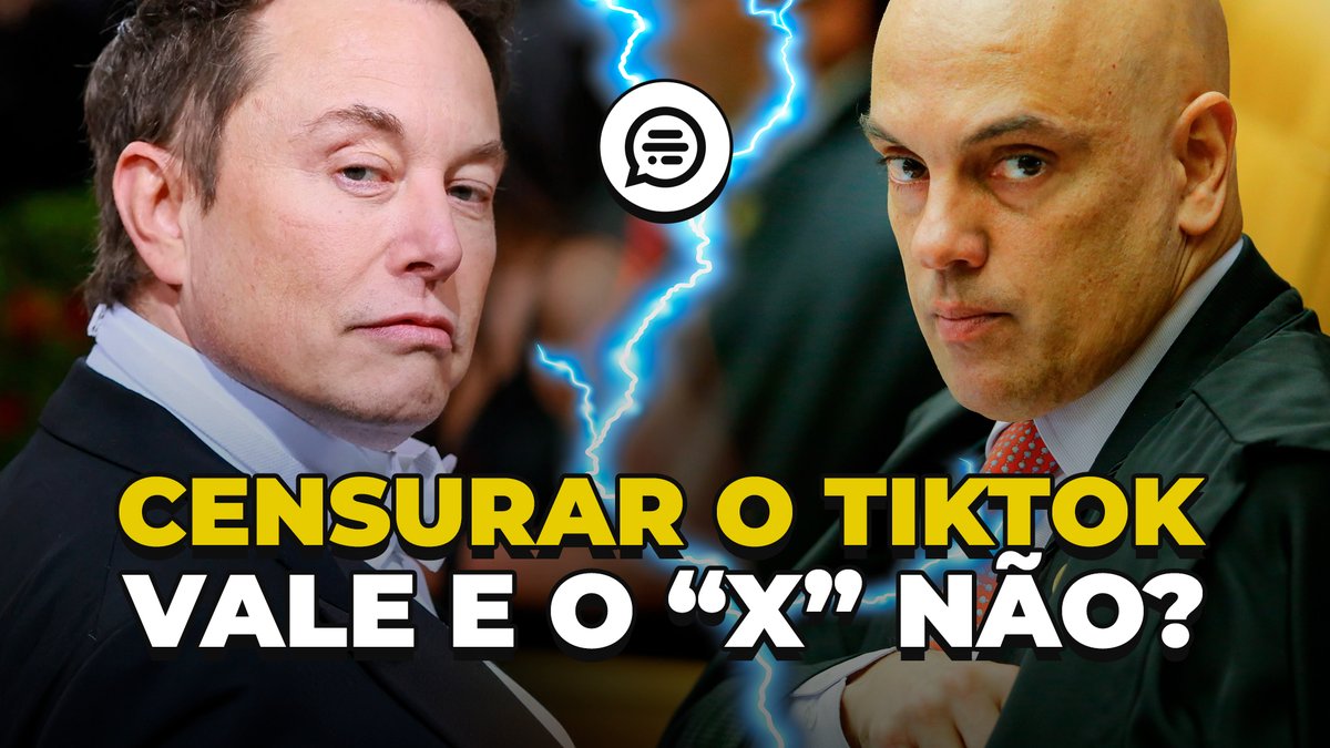 🚨 Estamos AO VIVO: Hipocrisia? “Banir o ‘X’ não pode, mas o TikTok nos EUA pode”. Quem está certo nesta polêmica? 😇👿

Assista agora mesmo:
youtube.com/live/U6Z9HbBNn…