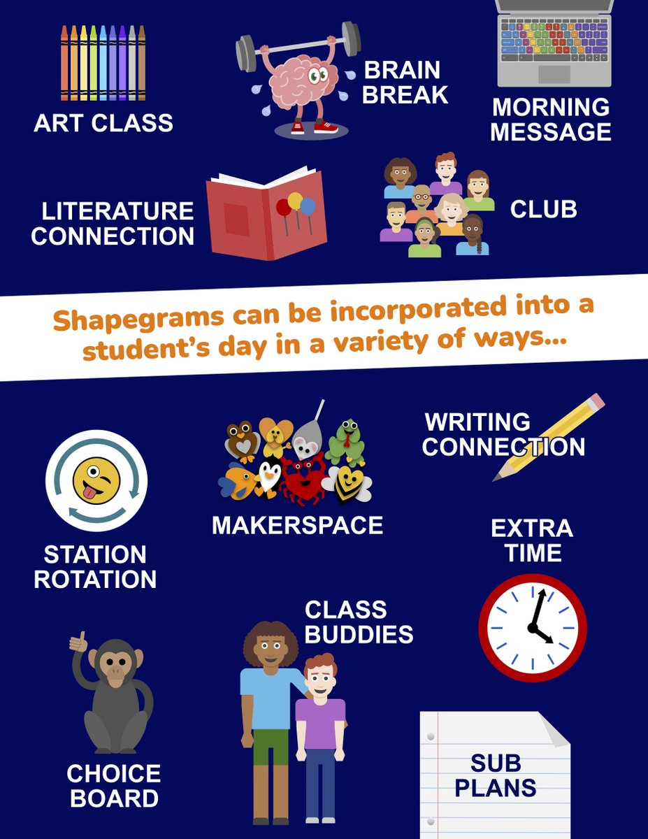 Bring the joy of Shapegrams to your students! #Shapegrams can be incorporated into a student’s day in a variety of ways. #EdTech #TeacherTwitter #EduTwitter