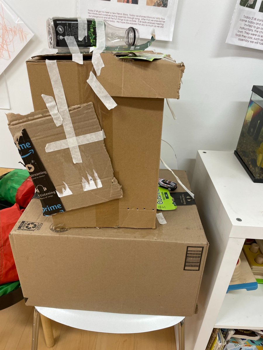 We need your help! The students at KLA of Naperville were busy creating recycled sculptures during Earth Week. Check out all their awesome creations. Be sure to like your favorite to help us choose a winner! #bestpreschool #klaschoolsofnaperville #earthweek