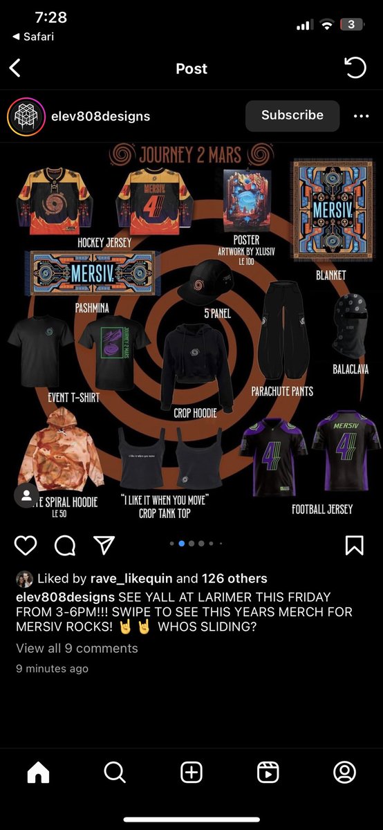 is anyone going to the pop up shop for Mersiv????? i will send you monies to get me stuff!