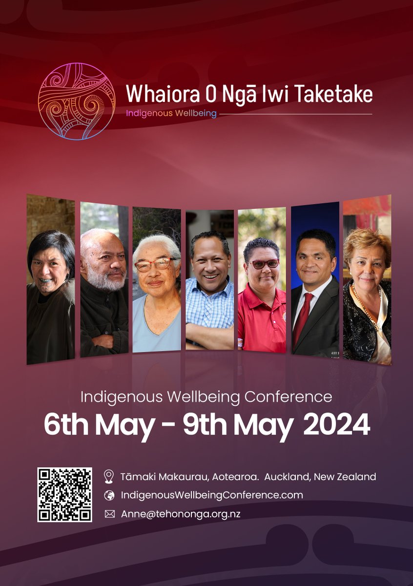 Experience the essence of indigenous wellbeing at the Whaiora O Ngā Iwi Taketake – Indigenous Wellbeing Conference and Gala night 2024! 

tehononga.org.nz/indigenous-wel…

#Hauora #Wellbeing #IndigenousWellbeing #MāoriHealth