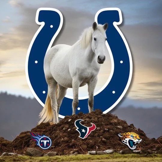 There, I fixed it for you 🥱🥱🥱. Colts shitting on the division. Or standing on top of a shit division, either works 🤷🏾‍♂️🤷🏾‍♂️.