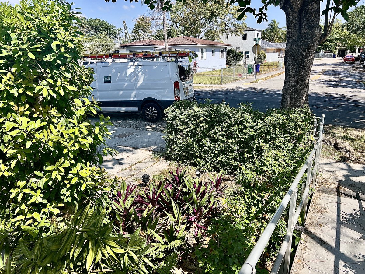 Miami. Where common courtesy goes to die. My parking is blocked by contractors building a monstrosity. A month ago my exit was blocked by a person visiting a neighbor. They almost prevented me from making a medical appointment on time but acted indignant when I asked them to move