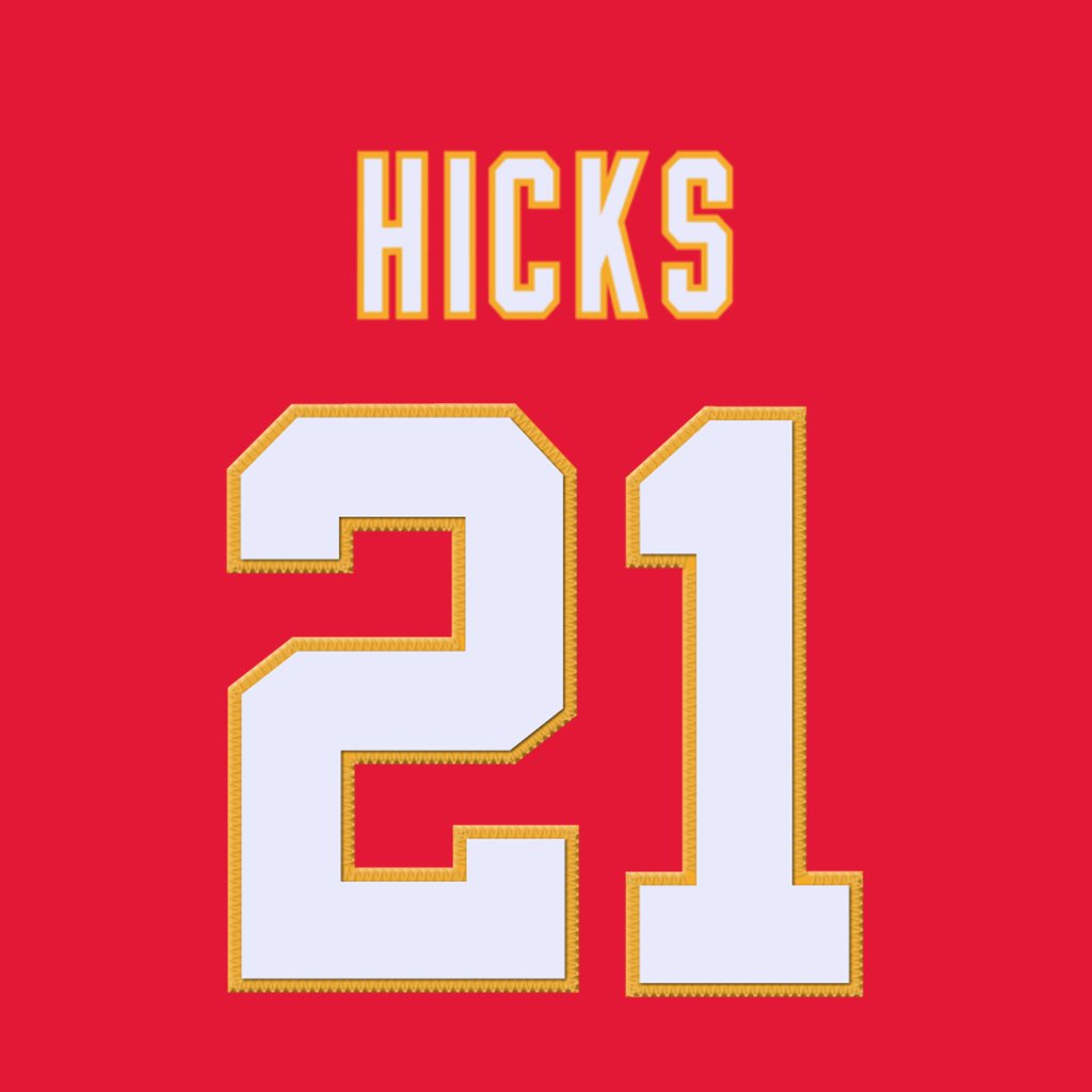Kansas City Chiefs DB Jaden Hicks (@JadenHicks11) is wearing number 21. Last assigned to Mike Edwards. #ChiefsKingdom