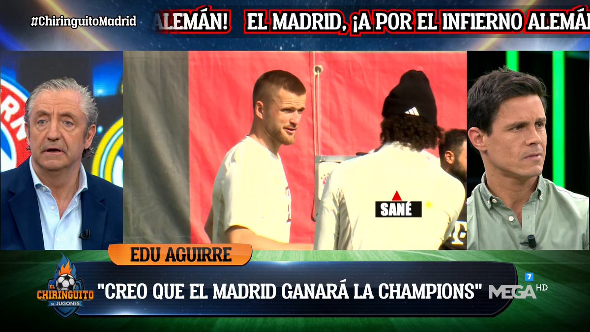 💣 'Creo que el MADRID va a GANAR la CHAMPIONS'.

🇪🇺 'Es el MEJOR EQUIPO de EUROPA'.

@EduAguirre7 no tiene dudas en #ChiringuitoMadrid.