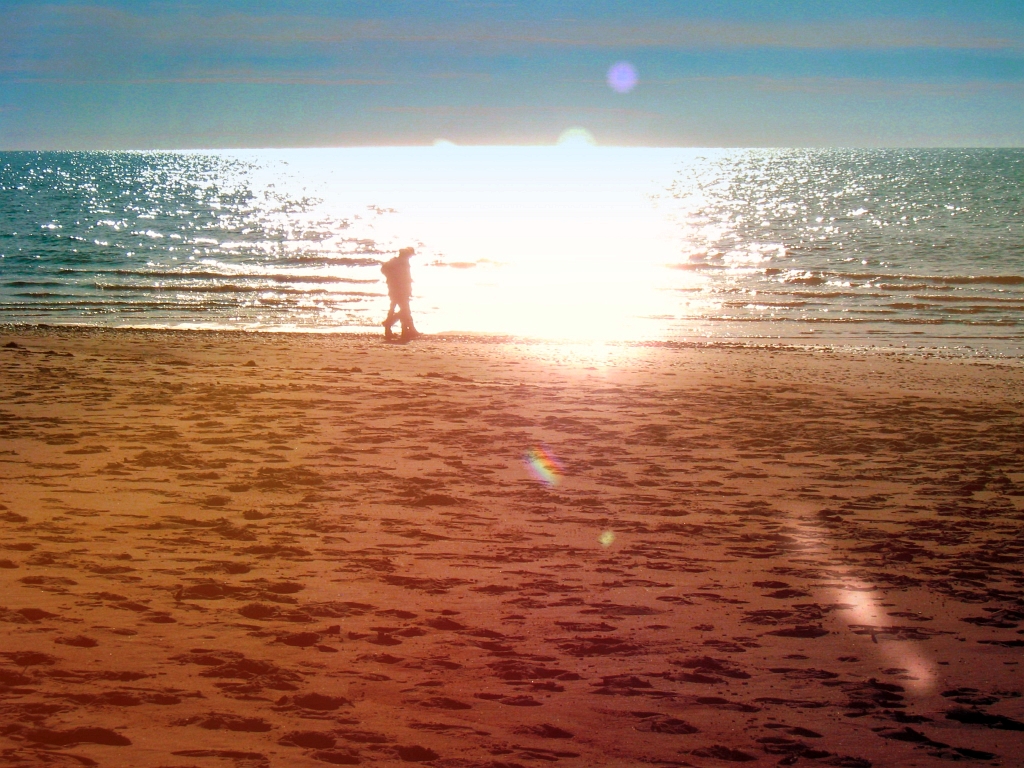 Beach stroll at Inverness.