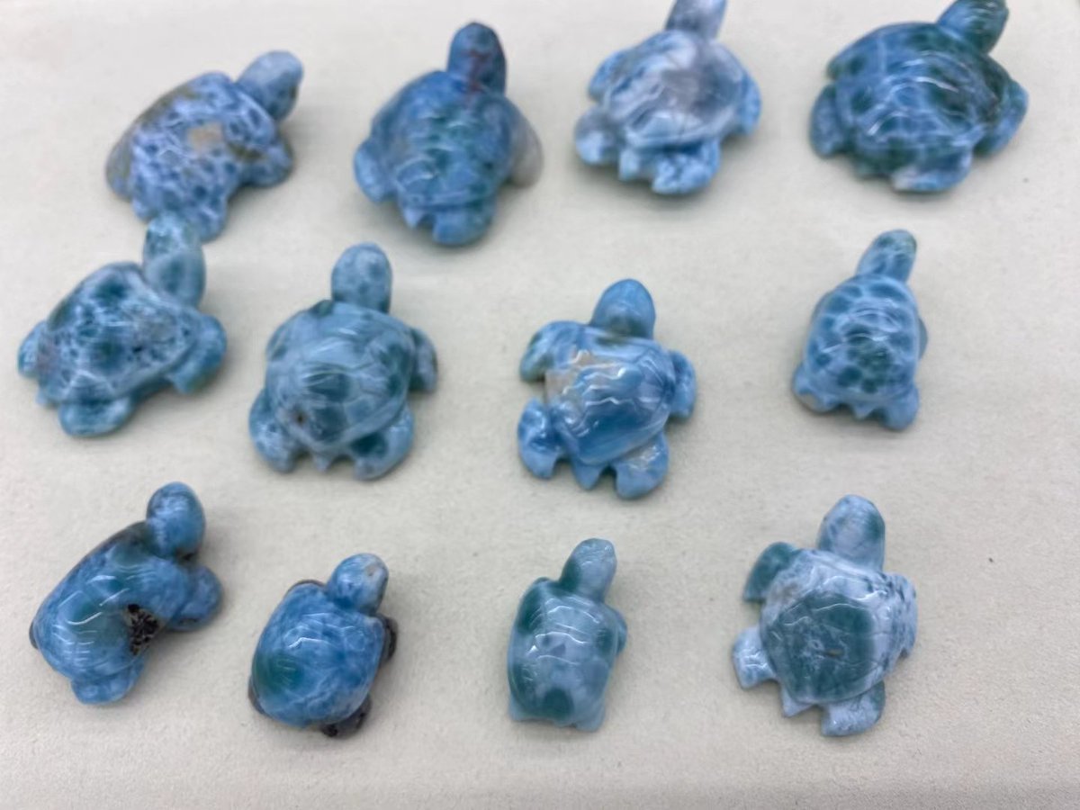 #Larimar Turtle maximum 49.8x42.6x16.6 45.9g small size 28.9x17.8x11.3mm 8g 282.8g (12pcs)