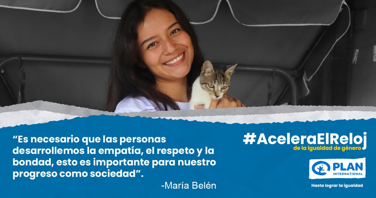 🤝💙 Solidaridad, empatía y respeto son elementos que deben estar presentes para ⏩⏰ acelerar el reloj de la igualdad de género. 🤩 Inspírate con la historia de María Belén y #AceleraElReloj
Visita 👉 plan.org.ec/acelera-el-rel…