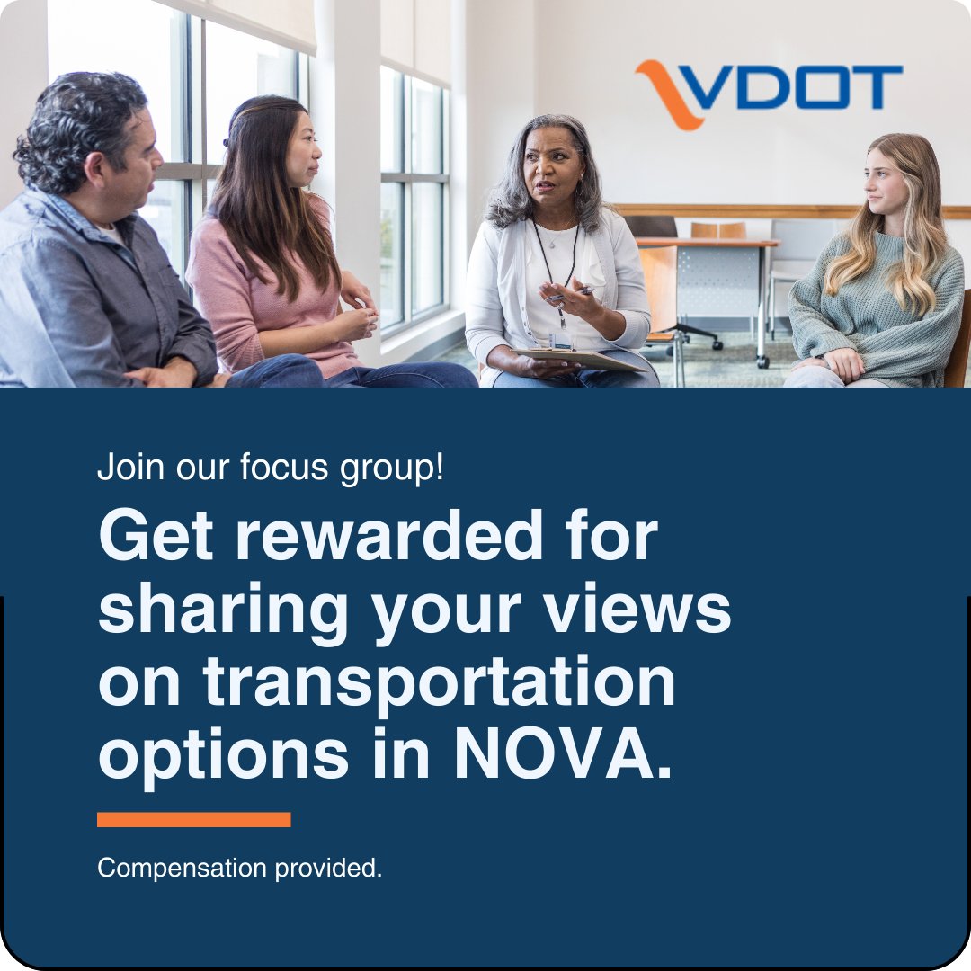 Calling NOVA drivers! Your insights matter. We're conducting focus groups for a new mobile app that'll encourage commuters to ditch cars and choose other transportation options. Compensation provided. #Manassas #ManassasPark #Loudoun #VaTraffic Sign up ➡️ bit.ly/3xKTbMv