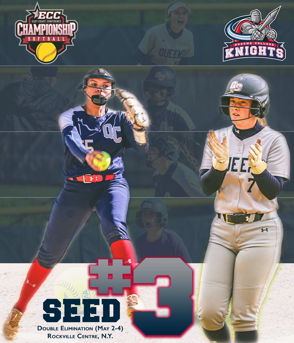 𝐄𝐂𝐂 𝐒𝐨𝐟𝐭𝐛𝐚𝐥𝐥 𝐓𝐨𝐮𝐫𝐧𝐚𝐦𝐞𝐧𝐭 𝐏𝐫𝐞𝐯𝐢𝐞𝐰: @qcsoftball Clinches Consecutive @ECCSports Postseason Berth, Earns Third Seed #knightnation 📰: bit.ly/3UE4GOE