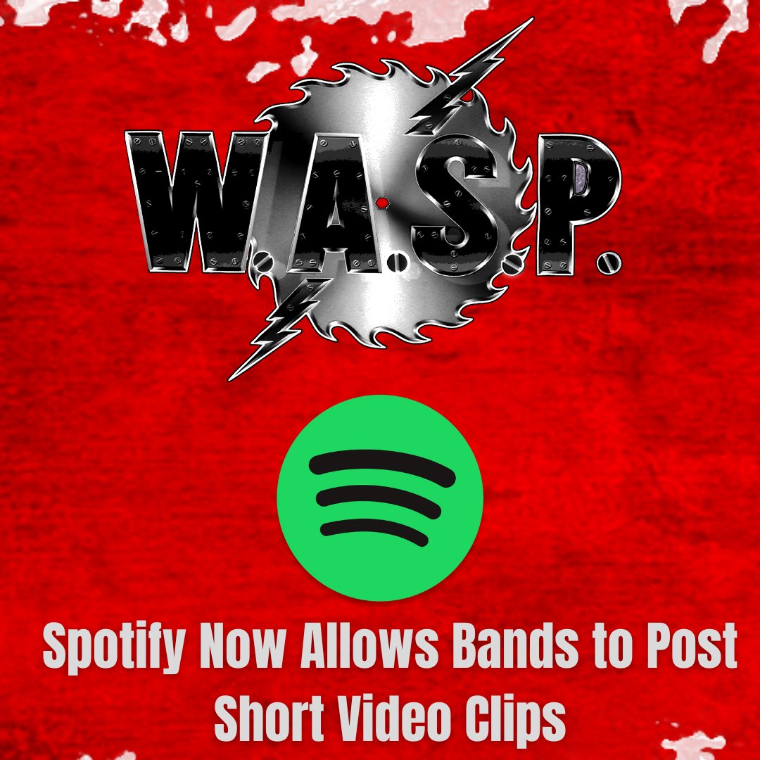 Spotify is now allowing select bands to post short video clips to their Spotify profile and W.A.S.P. have been give that ability…. Follow us on Spotify to see what clips we post >> open.spotify.com/artist/3BVkDHW… #waspnation #wasp #blackielawless #hardrock #heavymetal #80smetal #bravew