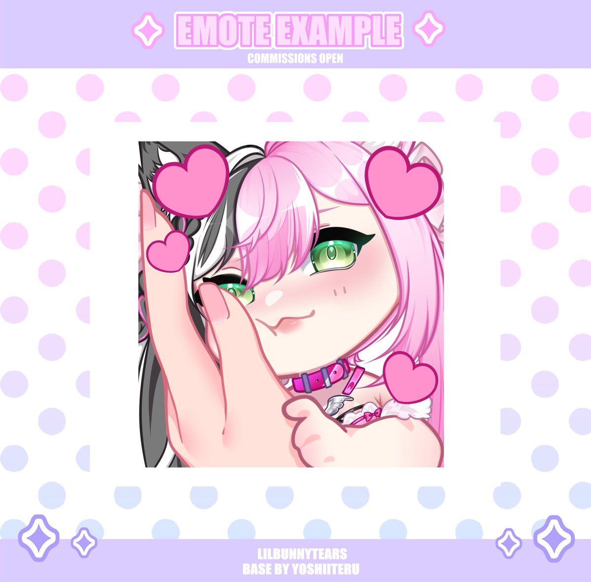 Lilbunnytears's tweet photo. NEW EMOTES YCH OPEN!! π
β‘ 1 emote (35 USD) β‘ 2 emotes (45 USD)
β‘ 3 emotes (50 USD) β‘ 4 emotes (55 USD)
Available on Ko-Fi and VGen! you can also dm me to order yours β¨ #emotes #emotesych https://t.co/5ZELy8ejyj