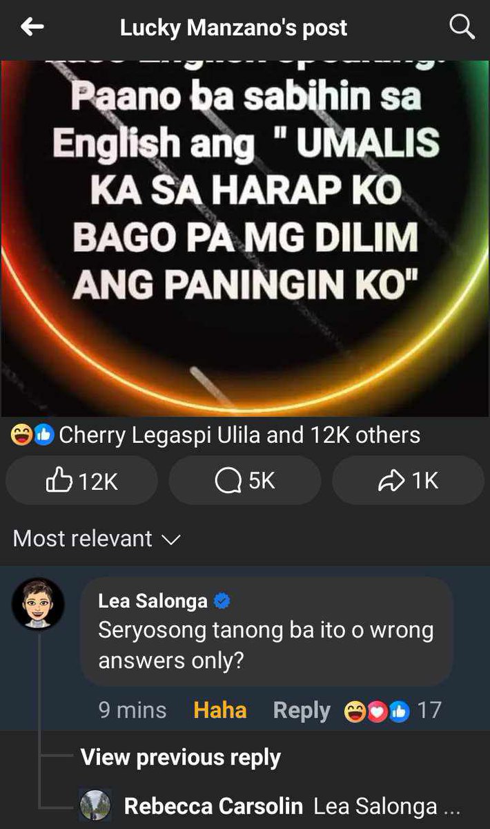 Hahahaha! Ms. Lea naman!!!😂🤣