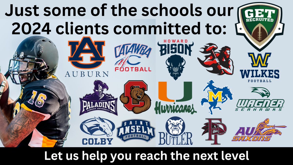 Need help getting college football offers? Let Get Recruited Consulting help you find the right college fit. Visit us at getrecruitedconsulting.com or text Coach Andrew Cohen at (570) 428-2872. @Coach_Brady @PremiunSports @jerryflora1 @GoMVB @1of1lifeskills