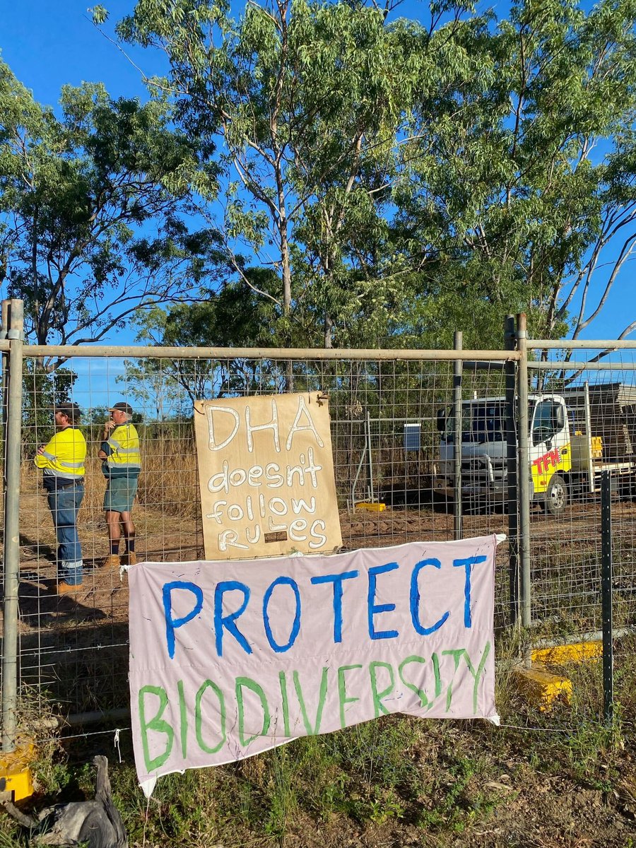 Territorians have been contacting me saying their local representatives aren’t willing to stand up alongside them to protect the area. More housing is urgently needed but they argue there’s lots of other land @DefenceHousing can use that won't destroy threatened species habitat.