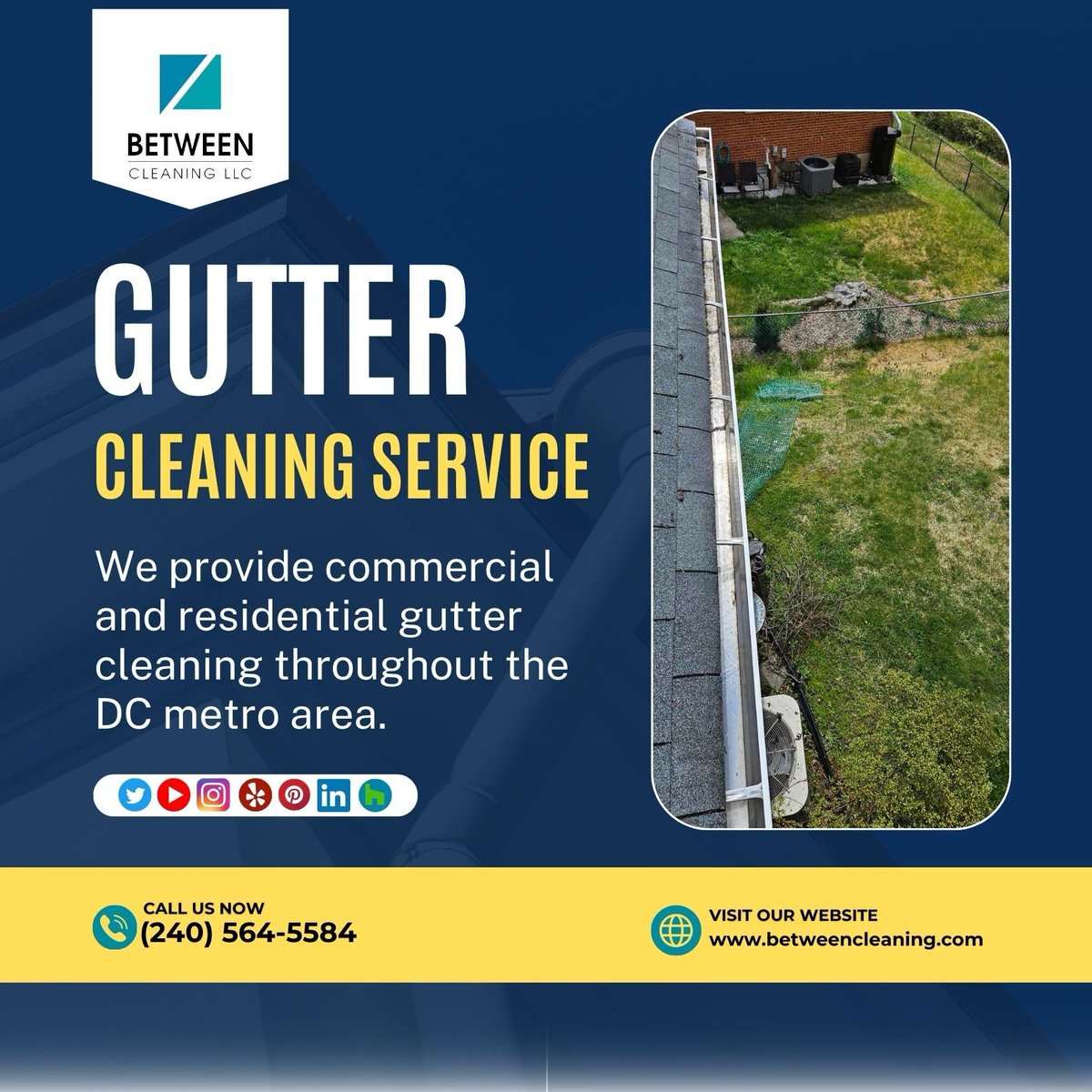 Keep your gutters clear and your property protected with our expert gutter cleaning services in Northern Virginia! 🍂 Say goodbye to clogs and water damage, and hello to peace of mind. #GutterCleaning #NorthernVirginia #PropertyMaintenance #ProtectYourInvestment #CleanGutters