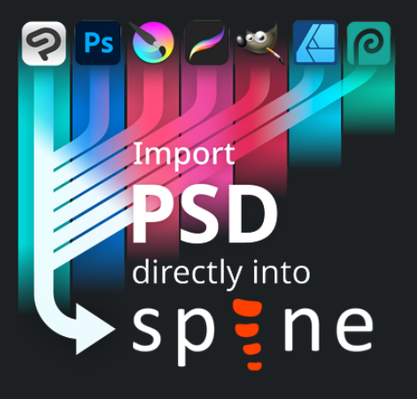 ReitGames's tweet image. This is such a time saver. I've been exporting individual PNGs from Affinity Designer, but now I can just export a PSD file instead.

#spine2d is also what I used for animations in my #phaserJs #gamedevJs game, Puckit!