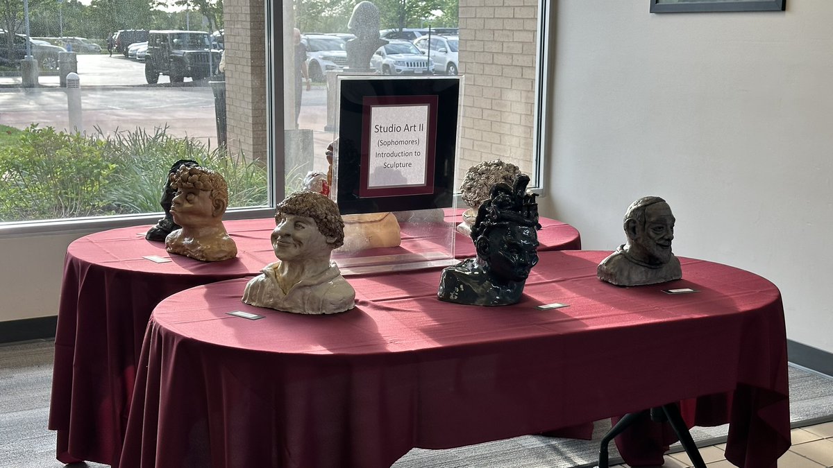 Great kickoff to #FineArts Week as our #Spartans open their art show for family &amp; friends. Amazing works by our #Spartans on display all week in the Lobby #AMDG