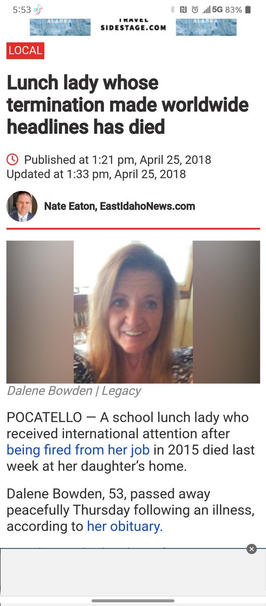 @nikkie_dickie @WallStreetSilv Umm I live near Pocatello,this is an old story,she passed away in 2018