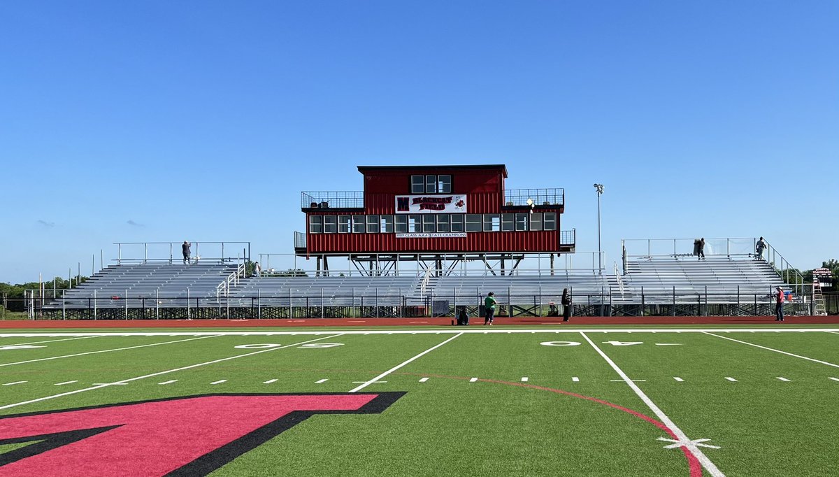 Blackcat Field Renovation Update

The visitor side bleachers of Blackcat Field are nearing completion! #WEKAT #txhsfb