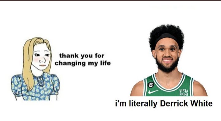 DERRICK WHITE IS DOING IT AGAIN