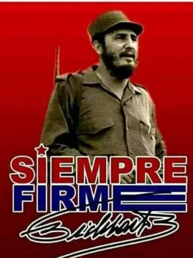 Siempre firme y seguirá firme. #FidelPorSiempe #Manzanillo #GranmaVencerá