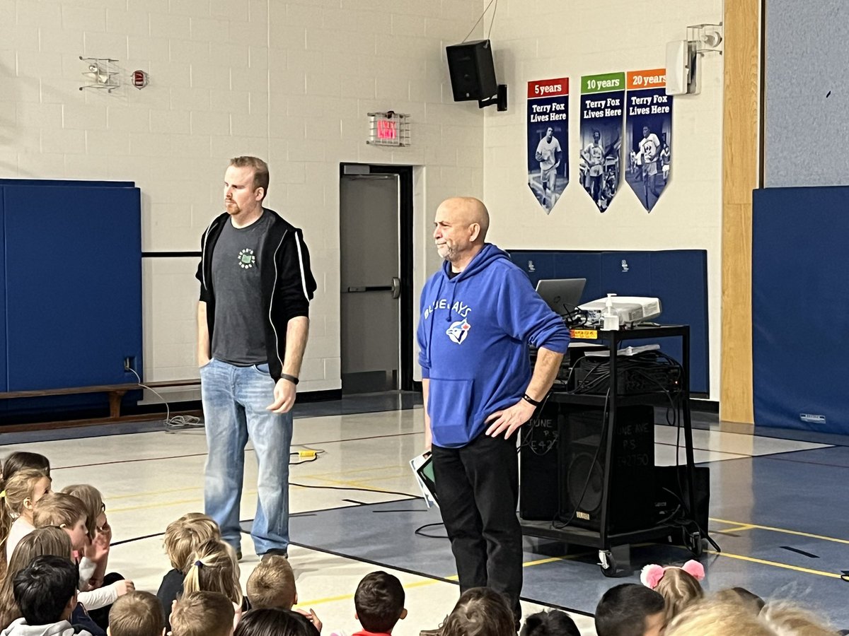 Thank you to Michael and Marcel Jacques for speaking to our students today. #Inclusion #Belonging #AutismAwareness @ugdsb #JuneAvePride