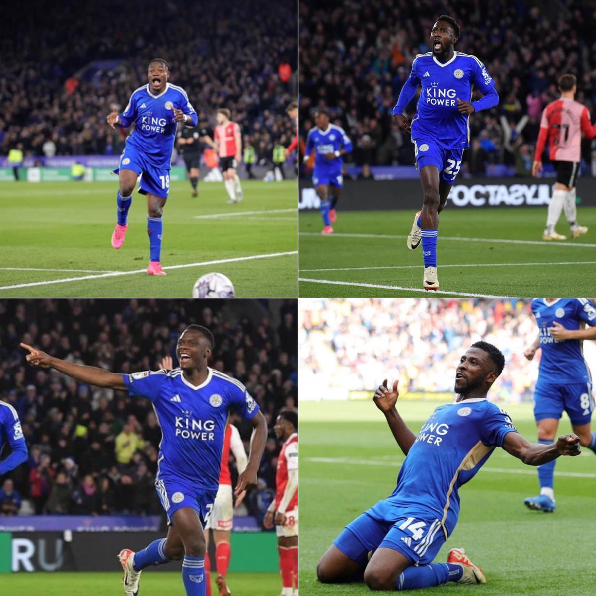 The African quartet of Kelechi Iheanacho and Wilfred Ndidi 🇳🇬, Patson Daka 🇿🇲 and Abdul Fatawu Ishaaku 🇬🇭 have just won the Sky Bet Championship with Leicester City! Congratulations to them 🏆🎉 #LeicesterCity #SkyBetChampionship #Africa #AfricanFootball