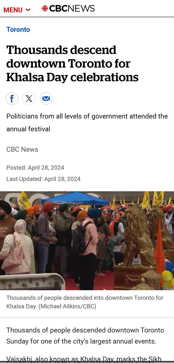 #Sikhs have been celebrating #Khalsa day on Baisakhi (Apr 13) for centuries and now some #Khalistani assholes started celebrating on Apr 28? Ye bhosadi Wale apne dharm ke nhi hai