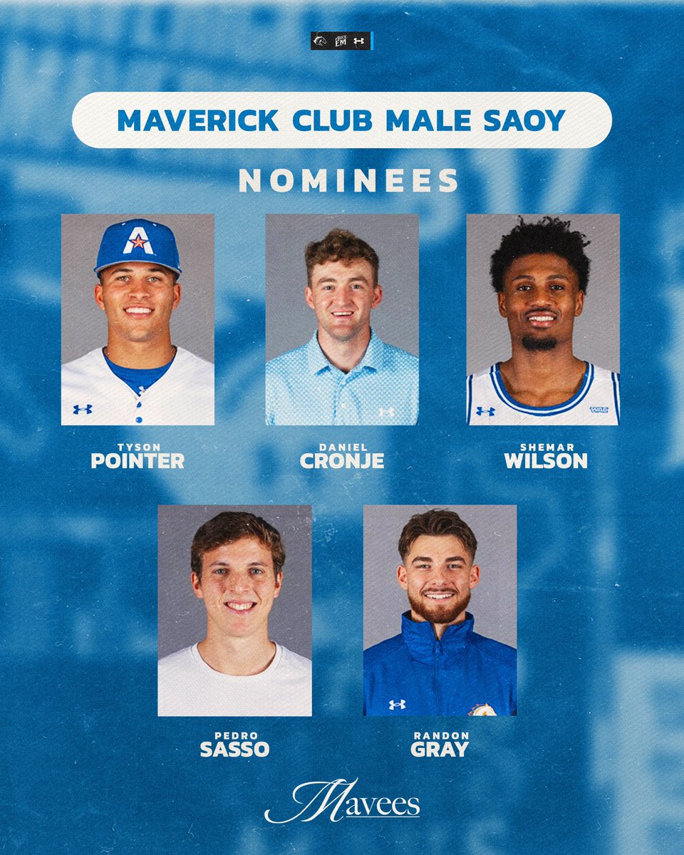 ✨ MAVERICK CLUB MEN/WOMEN STUDENT-ATHLETE OF THE YEAR ✨

Congratulations, nominees! 🎉
The winners will be announced on June 1st!

#BuckEm🐎