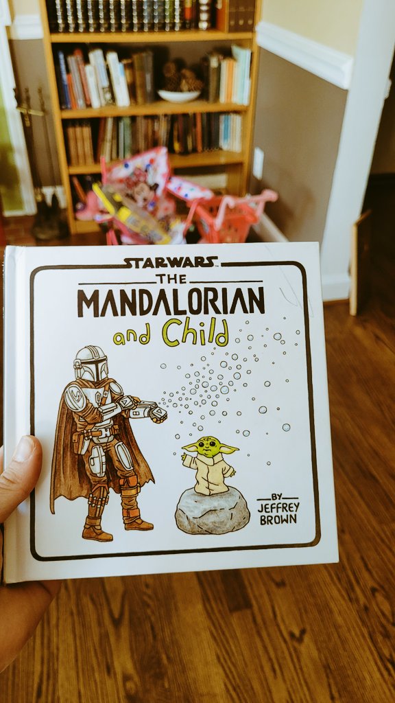 Can pop culture filter down into your life and become so much more than a cast of imaginary characters. Yes.
.
QOTD: Do you have any shows or movies significant to you and/or a loved  one? #childrensbooks #childrensliterature #schoollibrarian #StarWars #mandolorian #babyyoda