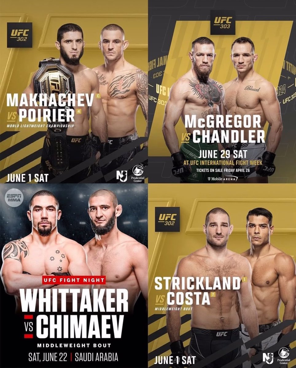 JUNE.🤯💥 Which fight are y’all most excited for?⬇️