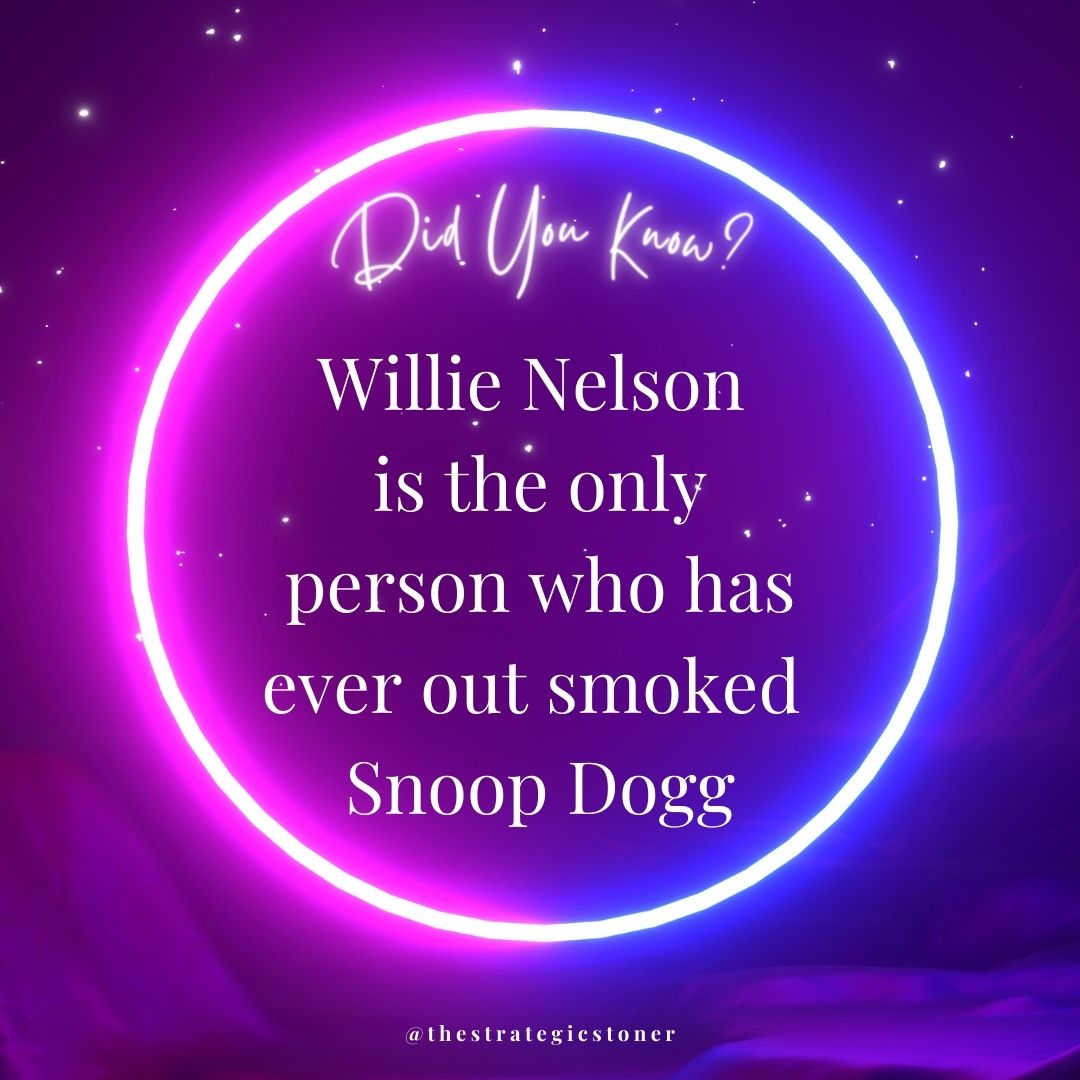 Ok 💡 but did you know that #WillieNelson is the only person who has ever outsmoked @Snoopdogg? 💨 The #cannabis culture is a way of life for @willienelson. And he has always operated under a simple philosophy: my stash is your stash. 💚 @williesreserve