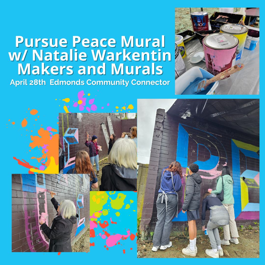 The rain didn't stop the crowd of people who showed up to assist in painting the Pursue Peace mural. Such a fun day organized by Natalie @makersandmurals as part of the Edmonds Community Connector. Special thanks to <a href="/unitedway_bc/">United Way BC</a>

<a href="/cityofburnaby/">City of Burnaby</a>