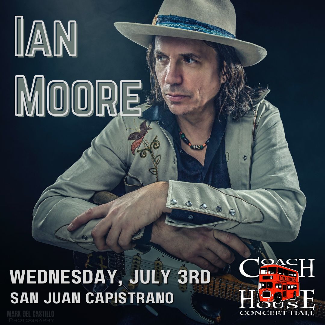 Ian Moore is coming down to San Juan Capistrano! Join us at The Coach House on July 3rd for a night of electrifying tunes and a high-energy performance! Secure your tickets and dinner reservations today!🎵 Purchase tickets🎟️👇 thecoachhouse.com // 📞 (949) 496-8930