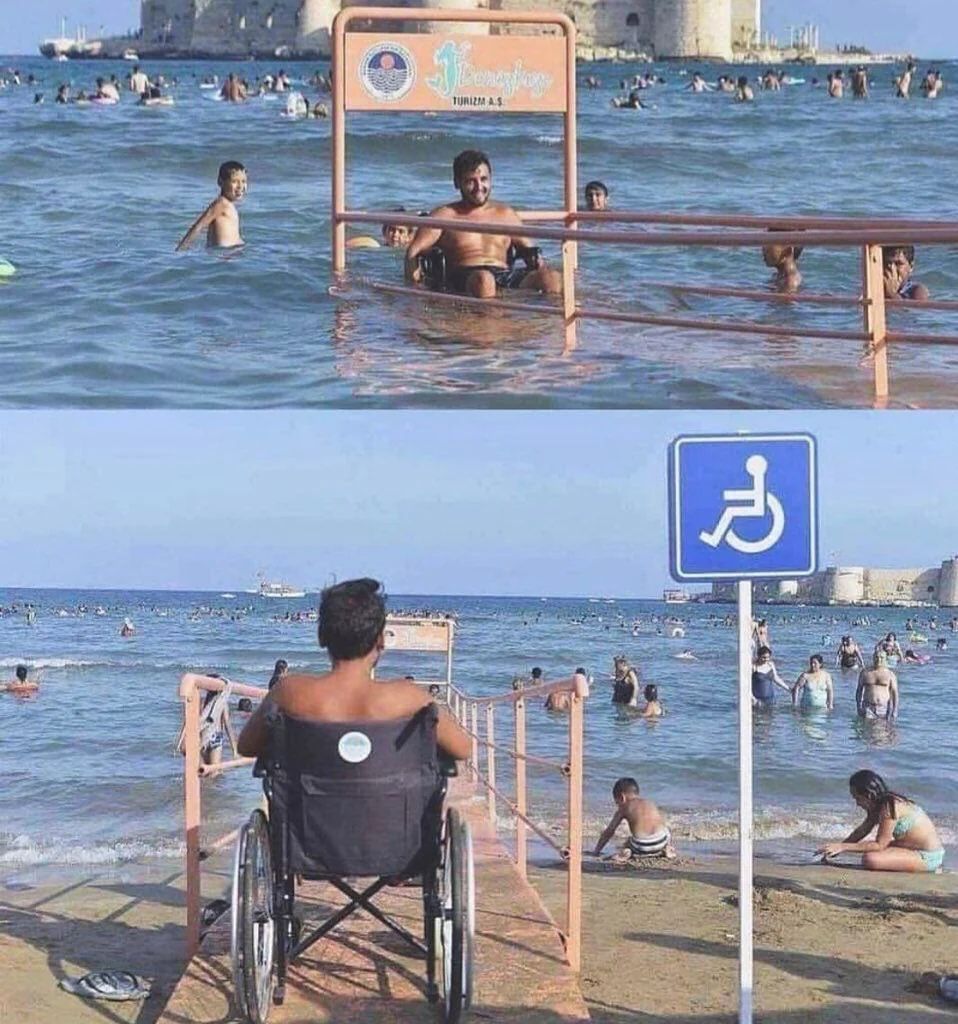 This beach in Turkey with accessibility features