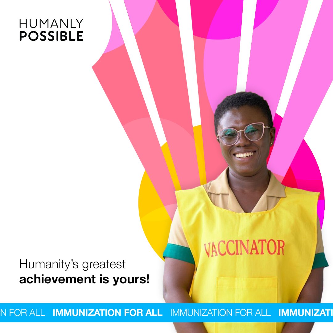 Immunization is one of humanity’s greatest achievements. But there are still places where people don’t have access to vaccines. Speak up and tell leaders it’s time for immunization for all. Let’s show the world what’s #HumanlyPossible. uni.cf/4dbDkXl