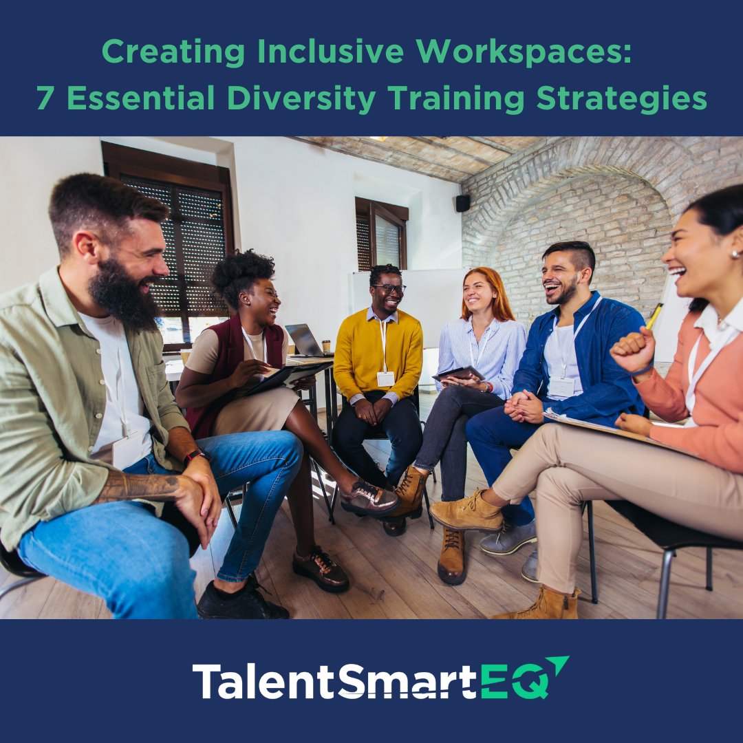 Enhance your diversity training with EQ! 

Our new blog dives into 7 strategies to create inclusive workspaces using Emotional Intelligence. Increase empathy, communication, and leadership today.

🔗 talentsmarteq.com/creating-inclu….

#InclusiveWorkplace #EQ #DiversityTraining #Leadership