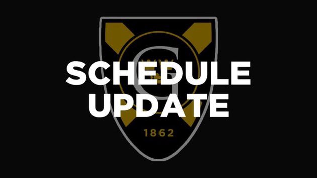 SCHEDULE UPDATE: @gacsoftball vs. Saint Benedict moved from Tuesday, 4/30, to Wednesday, 5/1. Game times remain the same. 

#GoGusties | #d3sb