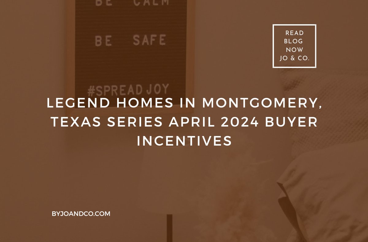 Hi friends! 👋

I'm excited to share with you today's blog post featuring the fantastic buyer incentives for Legend Homes this April 2024 in Montgomery, Texas. 🌟

Click the link to learn more! 🔗 byjoandco.com/2024/04/03/leg…

#montgomerytx #Legendhomes #buyerincentives