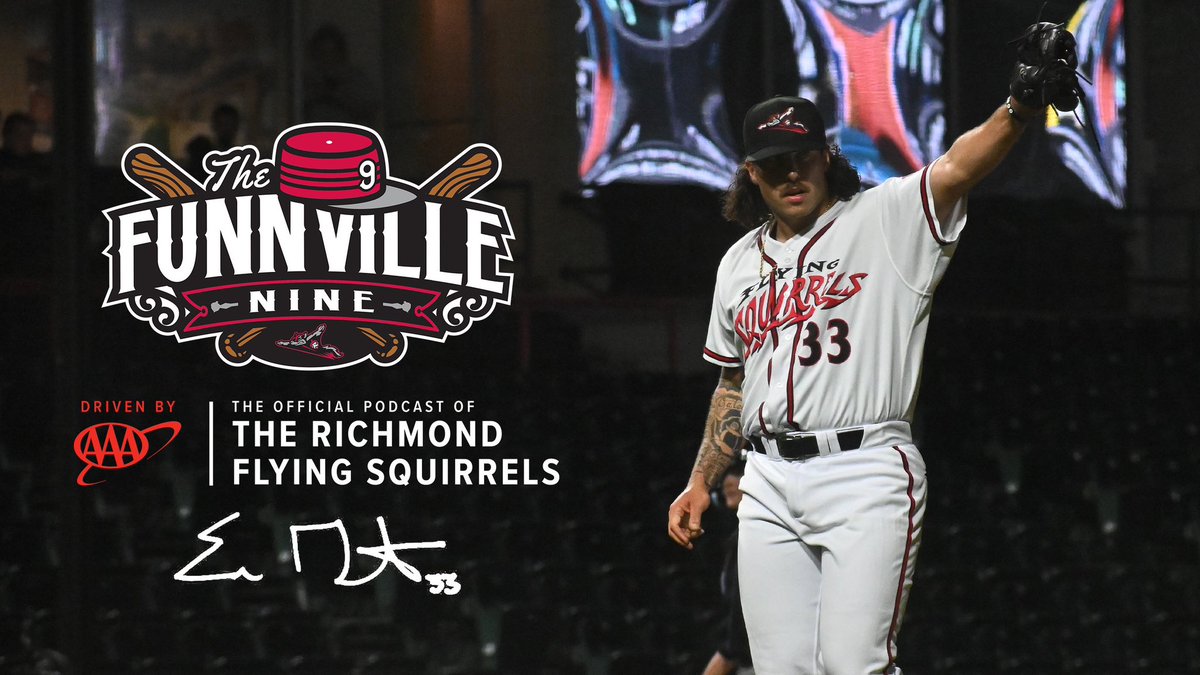 New on The Funnville Nine: @McCormickPxP sits down with Flying Squirrels reliever Evan Gates to chat about his start to the season, getting engaged in Richmond last year and more. Listen on Spotify, Apple Podcasts, etc. ➡️ linktr.ee/funnvillenine