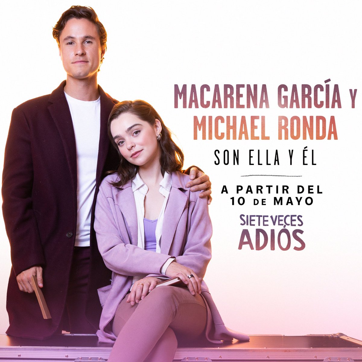 El amor se transforma y llega una nueva etapa en #SieteVecesAdiós ❤️‍🩹. @macagarciarom y @Michaelronda estarán a partir del 10 de mayo le darán vida a Él y Ella ¿Emocionados? 🤩🤩