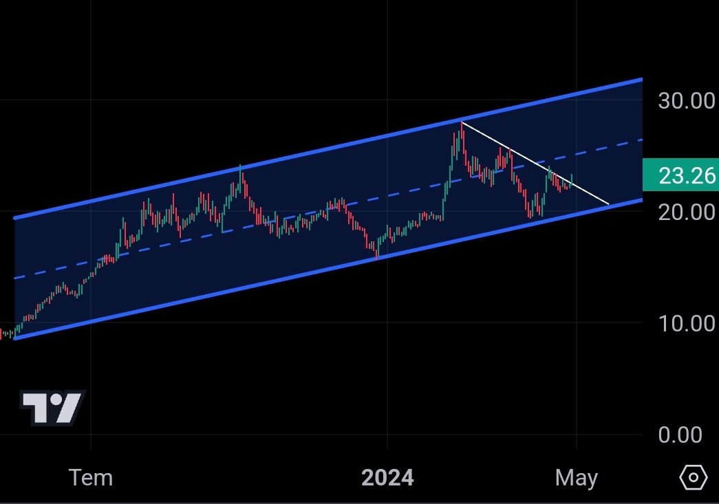 #tezol 
Hisse dük oldu. Ara direnç ve kanal üst dirençlerini hedefleyebilir. Ytd.