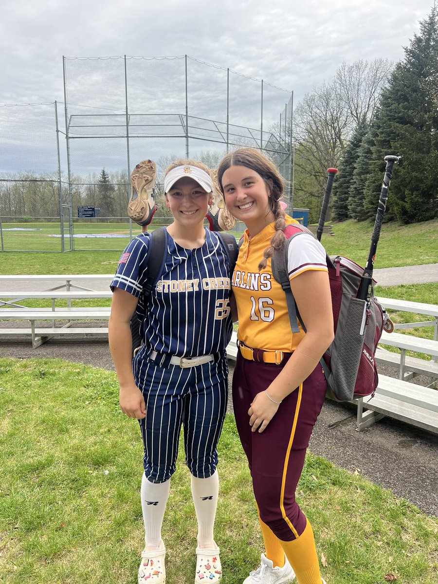 So much talent in the Great State of Michigan !!

These two reppin' the Mitten - 

(L to R)

2025 MIF Kate Stephens <a href="/kate5stephens/">Kate Stephens</a> (U of Maryland ) - Stony Creek HS 

2025 RHP / Bat Kaitlyn Pallozzi <a href="/KaitlynPallozzi/">Kaitlyn Pallozzi #11</a> (U of Alabama) - Mercy HS 

Summer teammates competing in HS!