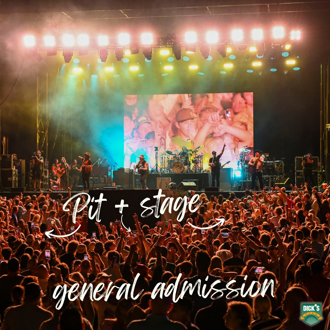 The Pit Pass tickets get you the closest to Luke Bryan, but you'll still have a great time with general admission tickets at the DICK'S Open. Don't wait, get your tickets now! 🎟️ Purchase your tickets here: dsgopen.com