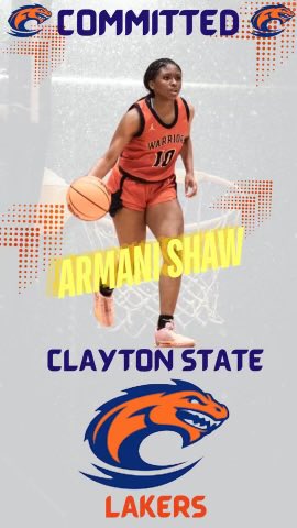 We are so proud of @manilshaw123 as she commits to Clayton State University. She is hard working, dedicated and been a huge joy to our program. We are so thankful for the last four years and wish you continued success in your future endeavors!! #WarriorNation