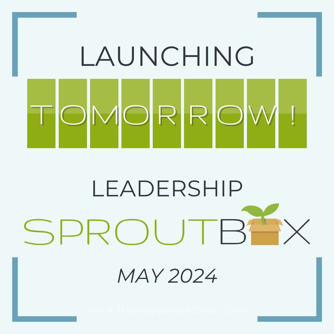 Tomorrow! Educators, mark your calendars and tell your friends. You don't want to miss out on a chance to GROW together with our Leadership SproutBox! Sign-up link goes live at 4pm Tuesday! #ConnectGrowServe #SproutBox