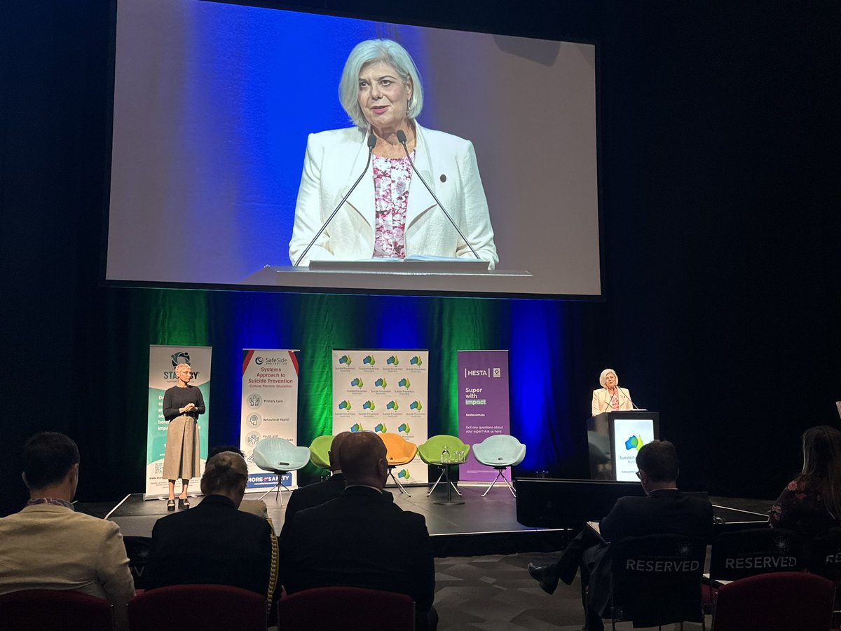ConnellShayne's tweet photo. “We need to upskill the broader community with skills training to build the safety net for people thinking of suicide” - well said @nievesmurray CEO of @SuicidePrevAU. We are underway at #NSPC24 @LivingWorksAus https://t.co/YEk6fVNCHd